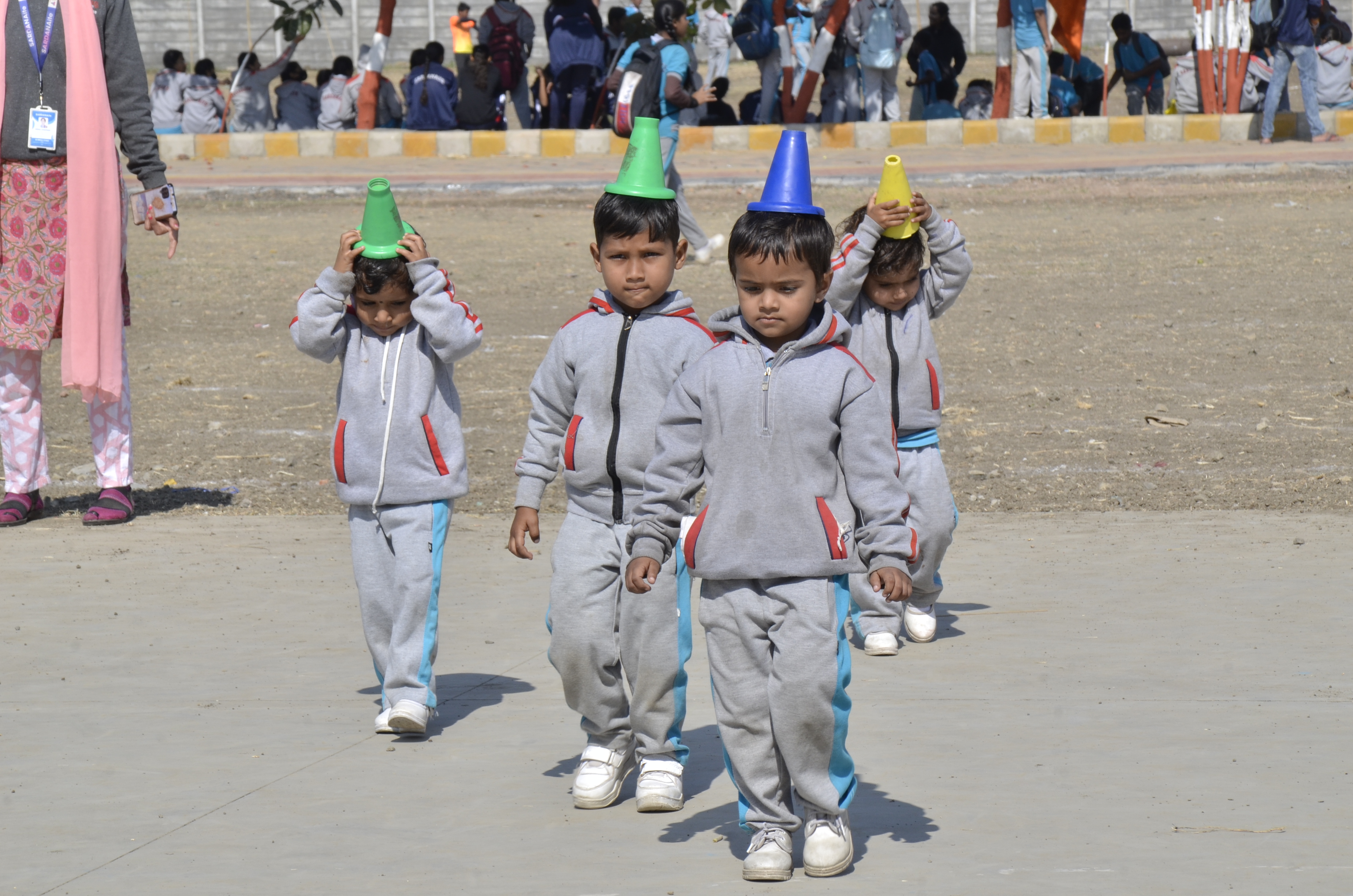 Children participating in activity